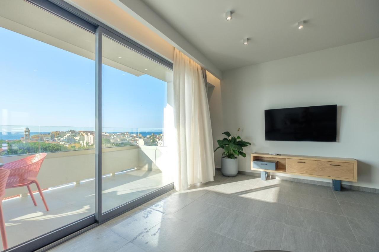 Апартаменти Sky-High 70Sqm Penthouse W. Stunning Views - 05 Chania  Екстер'єр фото